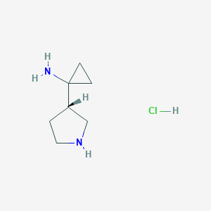 (S)-1-(Pyrrolidin-3-yl)cyclopropan-1-amine hydrochloride