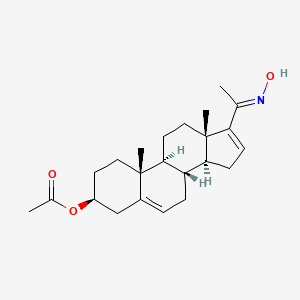 molecular formula C23H33NO3 B1366598 [(3S,8R,9S,10R,13S,14S)-17-[(E)-N-hydroxy-C-methylcarbonimidoyl]-10,13-dimethyl-2,3,4,7,8,9,11,12,14,15-decahydro-1H-cyclopenta[a]phenanthren-3-yl] acetate CAS No. 23549-24-8