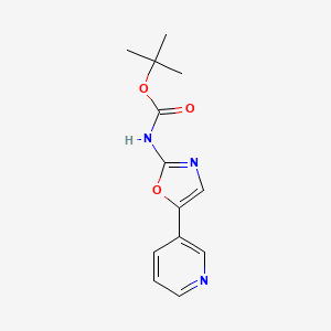 tert-Butyl (5-(pyridin-3-yl)oxazol-2-yl)carbamate