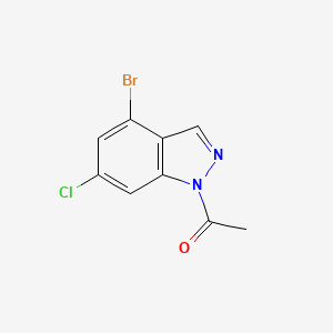 1-(4-Bromo-6-chloro-1H-indazol-1-yl)ethanone