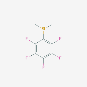 molecular formula C8H6F5Si B1366626 Dimethyl(pentafluorophenyl)silane 