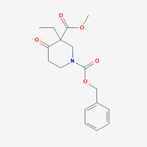 1-Benzyl 3-methyl 3-ethyl-4-oxopiperidine-1,3-dicarboxylate