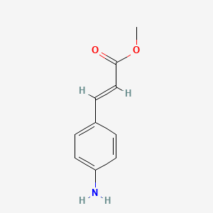 molecular formula C10H11NO2 B1366628 (E)-Methyl 3-(4-aminophenyl)acrylate CAS No. 65198-02-9