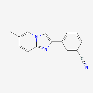 3-(6-Methylimidazo[1,2-a]pyridin-2-yl)benzonitrile