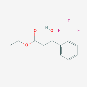 Ethyl 3-hydroxy-3-(2-(trifluoromethyl)phenyl)propanoate