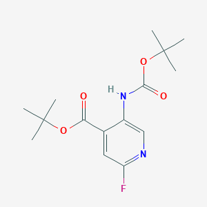 tert-Butyl 5-((tert-butoxycarbonyl)amino)-2-fluoroisonicotinate