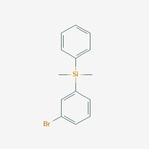 molecular formula C14H15BrSi B13666356 (3-Bromophenyl)dimethyl(phenyl)silane 