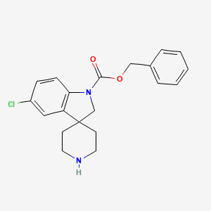 molecular formula C20H21ClN2O2 B13666382 Benzyl 5-Chlorospiro[Indoline-3,4-Piperidine]-1-Carboxylate 