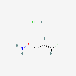 molecular formula C3H7Cl2NO B1366642 (E)-O-(3-氯烯丙基)羟胺盐酸盐 CAS No. 82244-86-8