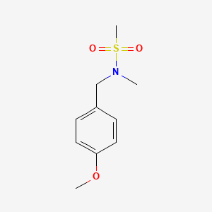 molecular formula C10H15NO3S B1366643 N-(4-甲氧基苄基)-N-甲基甲磺酰胺 CAS No. 34825-81-5