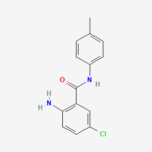 molecular formula C14H13ClN2O B1366650 2-amino-5-chloro-N-(4-methylphenyl)benzamide 