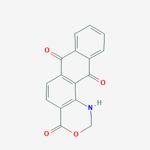 molecular formula C16H9NO4 B13666516 1H-Anthra[1,2-d][1,3]oxazine-4,7,12(2H)-trione 