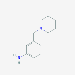 molecular formula C12H18N2 B1366656 3-(哌啶-1-基甲基)苯胺 CAS No. 93138-55-7