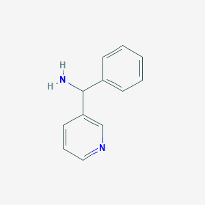 molecular formula C12H12N2 B1366657 苯基(吡啶-3-基)甲胺 CAS No. 58088-53-2