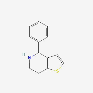 molecular formula C13H13NS B1366658 4-苯基-4,5,6,7-四氢噻吩[3,2-c]吡啶 CAS No. 91477-84-8