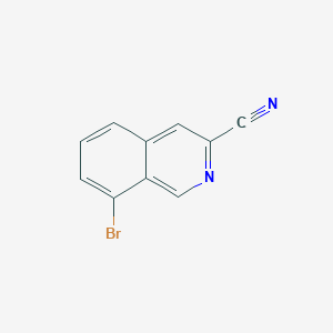 molecular formula C10H5BrN2 B13666583 8-Bromoisoquinoline-3-carbonitrile 