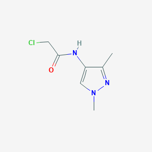 molecular formula C7H10ClN3O B1366661 2-Chloro-N-(1,3-dimethyl-1H-pyrazol-4-yl)-acetamide CAS No. 957510-90-6