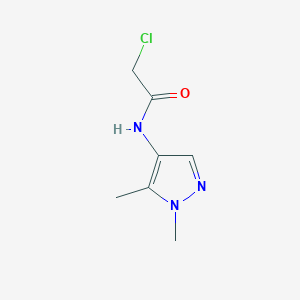 molecular formula C7H10ClN3O B1366662 2-氯-N-(1,5-二甲基-1H-吡唑-4-基)乙酰胺 CAS No. 957261-65-3