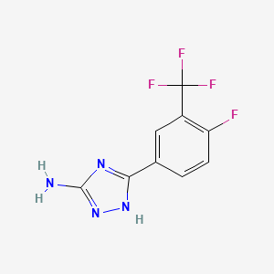 5-Amino-3-[4-fluoro-3-(trifluoromethyl)phenyl]-1H-1,2,4-triazole