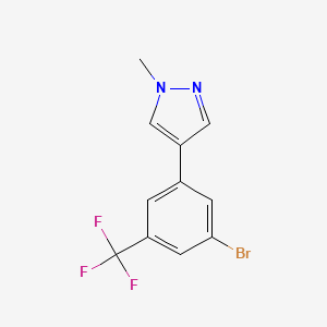 4-(3-Bromo-5-(trifluoromethyl)phenyl)-1-methyl-1H-pyrazole