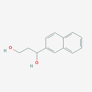 molecular formula C13H14O2 B13666743 (S)-1-(2-Naphthyl)-1,3-propanediol 