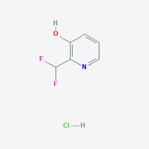 molecular formula C6H6ClF2NO B13666748 2-(Difluoromethyl)pyridin-3-ol hydrochloride 