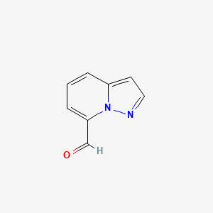 molecular formula C8H6N2O B1366675 吡唑并[1,5-a]吡啶-7-甲醛 CAS No. 362661-83-4