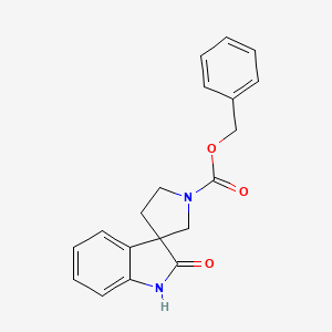 molecular formula C19H18N2O3 B13666756 Benzyl 2-oxospiro[indoline-3,3'-pyrrolidine]-1'-carboxylate 