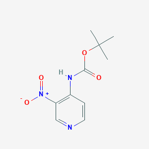 molecular formula C10H13N3O4 B1366679 叔丁基(3-硝基吡啶-4-基)氨基甲酸酯 CAS No. 623562-22-1