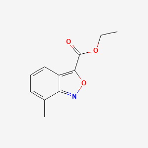 molecular formula C11H11NO3 B13666878 Ethyl 7-Methylbenzo[c]isoxazole-3-carboxylate 