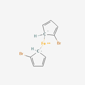 molecular formula C10H8Br2Fe B13666889 1,1'Dibromoferrocene 