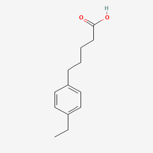 B13667012 5-(4-Ethylphenyl)pentanoic acid CAS No. 89326-69-2