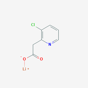 molecular formula C7H5ClLiNO2 B13667037 Lithium 2-(3-chloropyridin-2-yl)acetate 