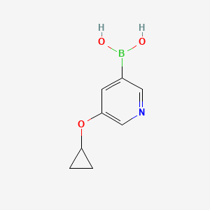 molecular formula C8H10BNO3 B13667051 (5-Cyclopropoxypyridin-3-yl)boronic acid 