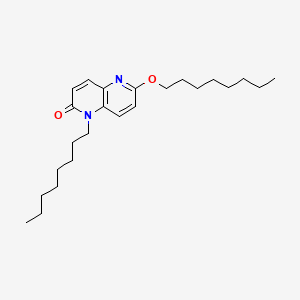 molecular formula C24H38N2O2 B13667056 1-Octyl-6-(octyloxy)-1,5-naphthyridin-2(1H)-one 