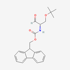 molecular formula C22H25NO4 B1366706 (S)-(9H-芴-9-基)甲基(1-(叔丁氧基)-3-氧代丙-2-基)氨基甲酸酯 CAS No. 211929-87-2