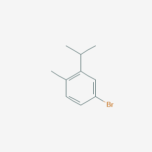 molecular formula C10H13Br B13667094 4-Bromo-2-isopropyl-1-methylbenzene 