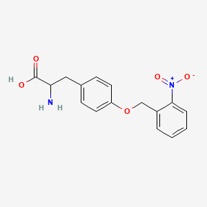 molecular formula C16H16N2O5 B13667125 2-Amino-3-(4-((2-nitrobenzyl)oxy)phenyl)propanoic acid 