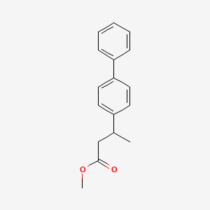 molecular formula C17H18O2 B13667200 3-(4-Biphenylyl)butanoic acid methyl ester CAS No. 24254-67-9