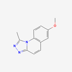 molecular formula C12H11N3O B13667220 7-Methoxy-1-methyl-[1,2,4]triazolo[4,3-a]quinoline 