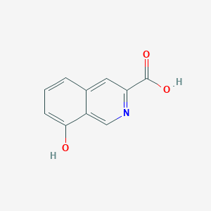 molecular formula C10H7NO3 B13667226 8-Hydroxyisoquinoline-3-carboxylic acid 