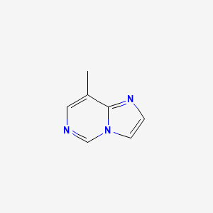 molecular formula C7H7N3 B13667245 8-Methylimidazo[1,2-c]pyrimidine 