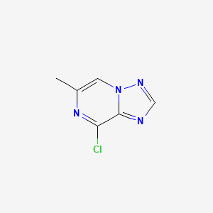 molecular formula C6H5ClN4 B13667252 8-Chloro-6-methyl-[1,2,4]triazolo[1,5-a]pyrazine 