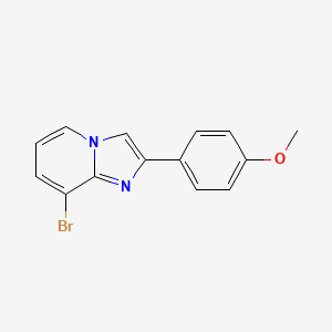 molecular formula C14H11BrN2O B13667256 8-Bromo-2-(4-methoxyphenyl)imidazo[1,2-a]pyridine 