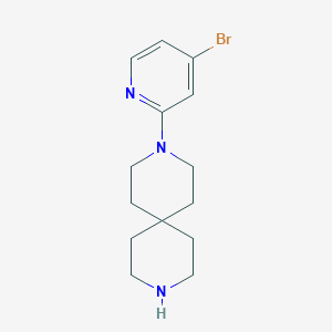 molecular formula C14H20BrN3 B13667285 3-(4-Bromopyridin-2-yl)-3,9-diazaspiro[5.5]undecane 