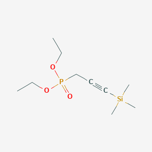 molecular formula C10H21O3PSi B1366732 Diethyl (3-trimethylsilylprop-2-ynyl)phosphonate 