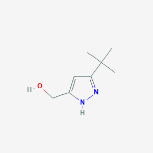 molecular formula C8H14N2O B1366736 5-tert-Butyl-1H-pyrazole-3-methanol 