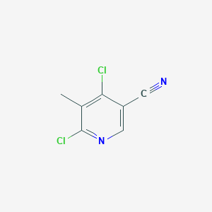 molecular formula C7H4Cl2N2 B13667382 4,6-Dichloro-5-methylnicotinonitrile 