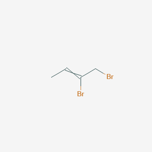 molecular formula C4H6Br2 B13667446 1,2-Dibromobut-2-ene CAS No. 20629-39-4