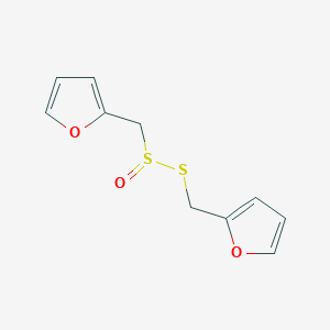 molecular formula C10H10O3S2 B13667498 S-(furan-2-ylmethyl) Furan-2-ylmethanesulfinothioate 